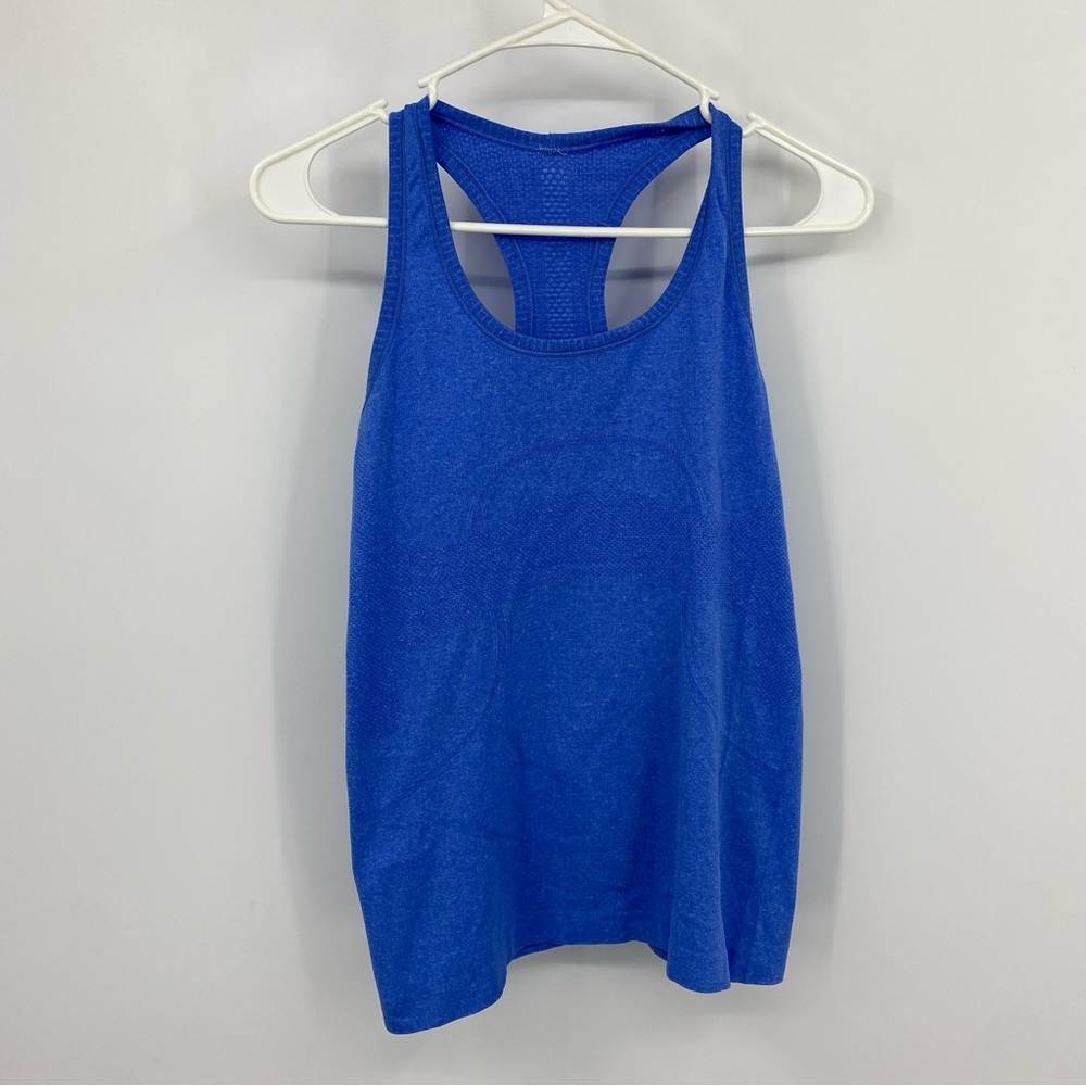 lululemon athletica Blue Racerback Tank Top